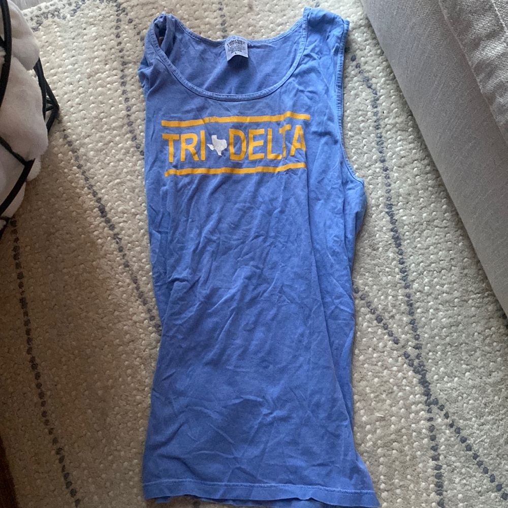 Comfort colors Tri delta tank